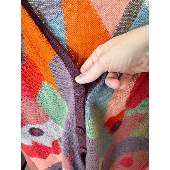 Peruvian Connection Patch Colorful Sweater - Picture 3 of 5